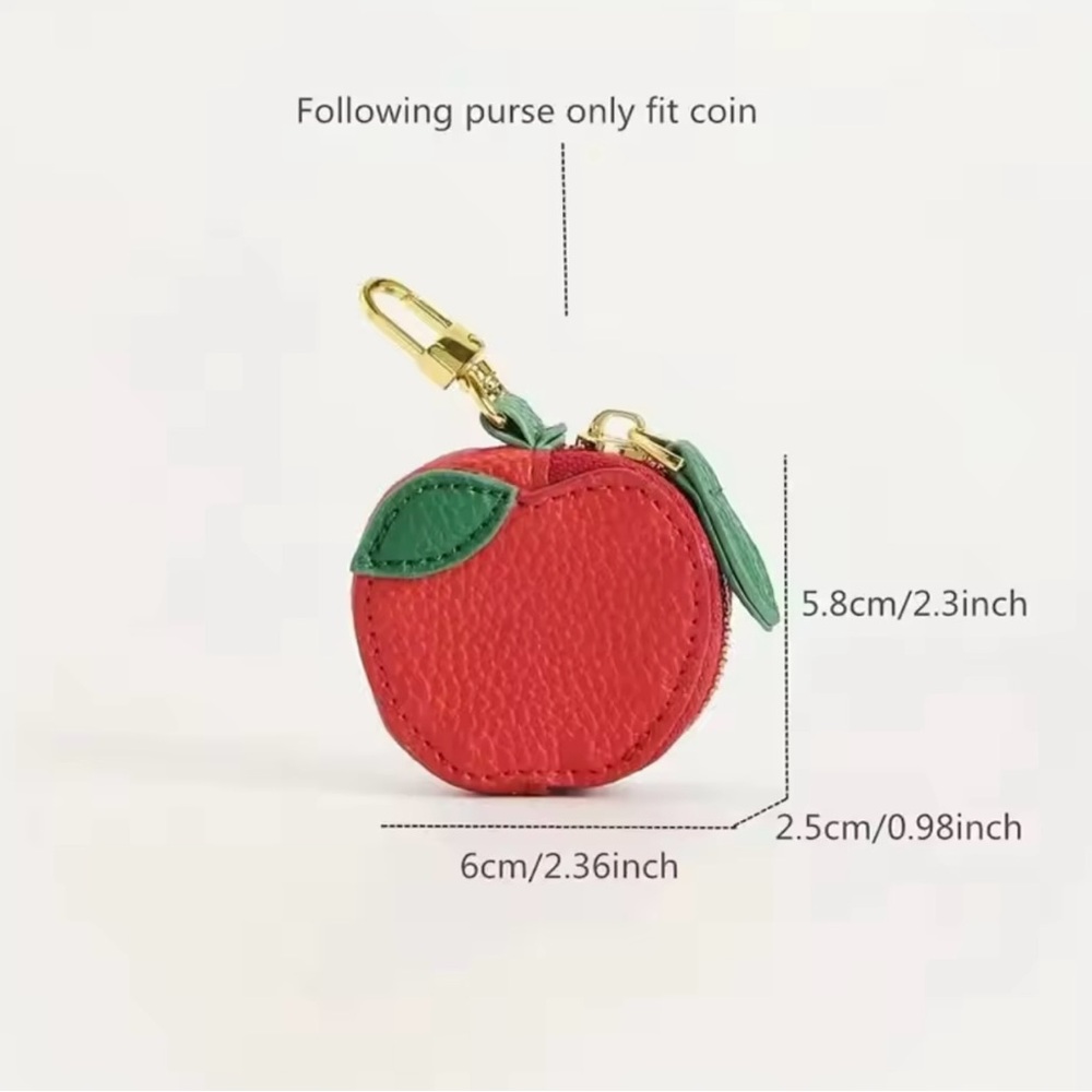 Orange key chain bag purse decoration fruit - Picture 2 of 3